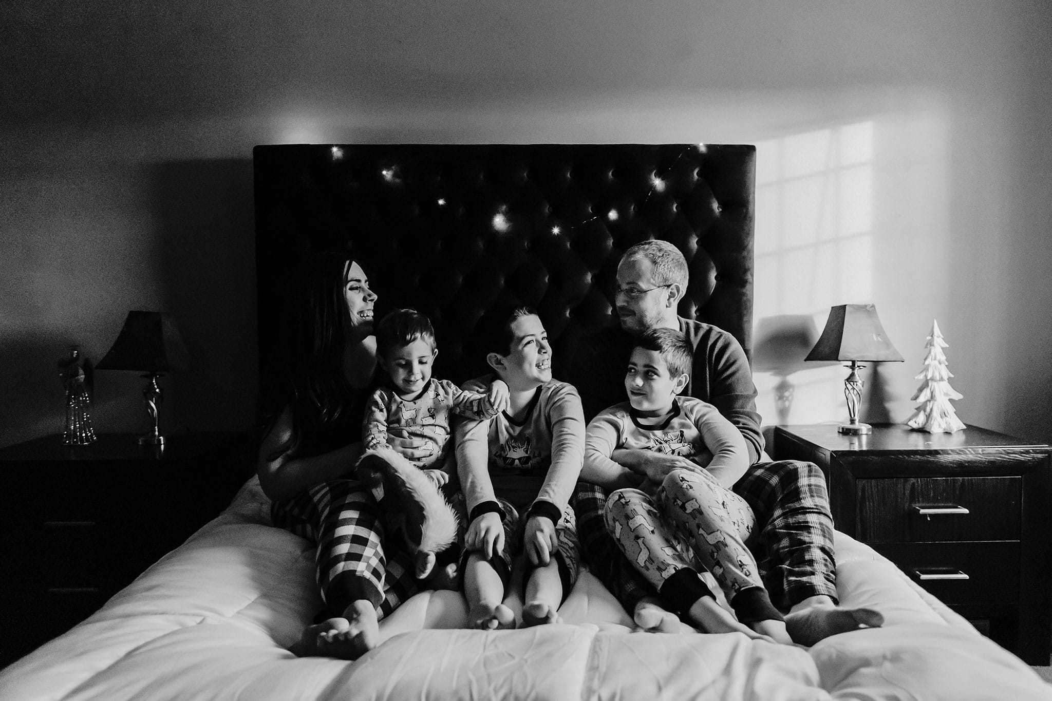 family on bed  | PDX Lifestyle Photographer