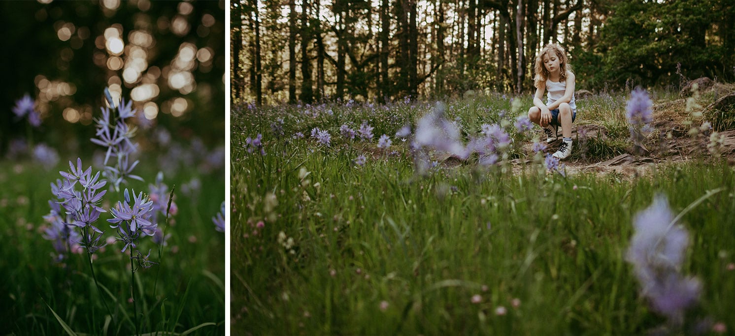  lille pige i liljefelt i camas Danmark