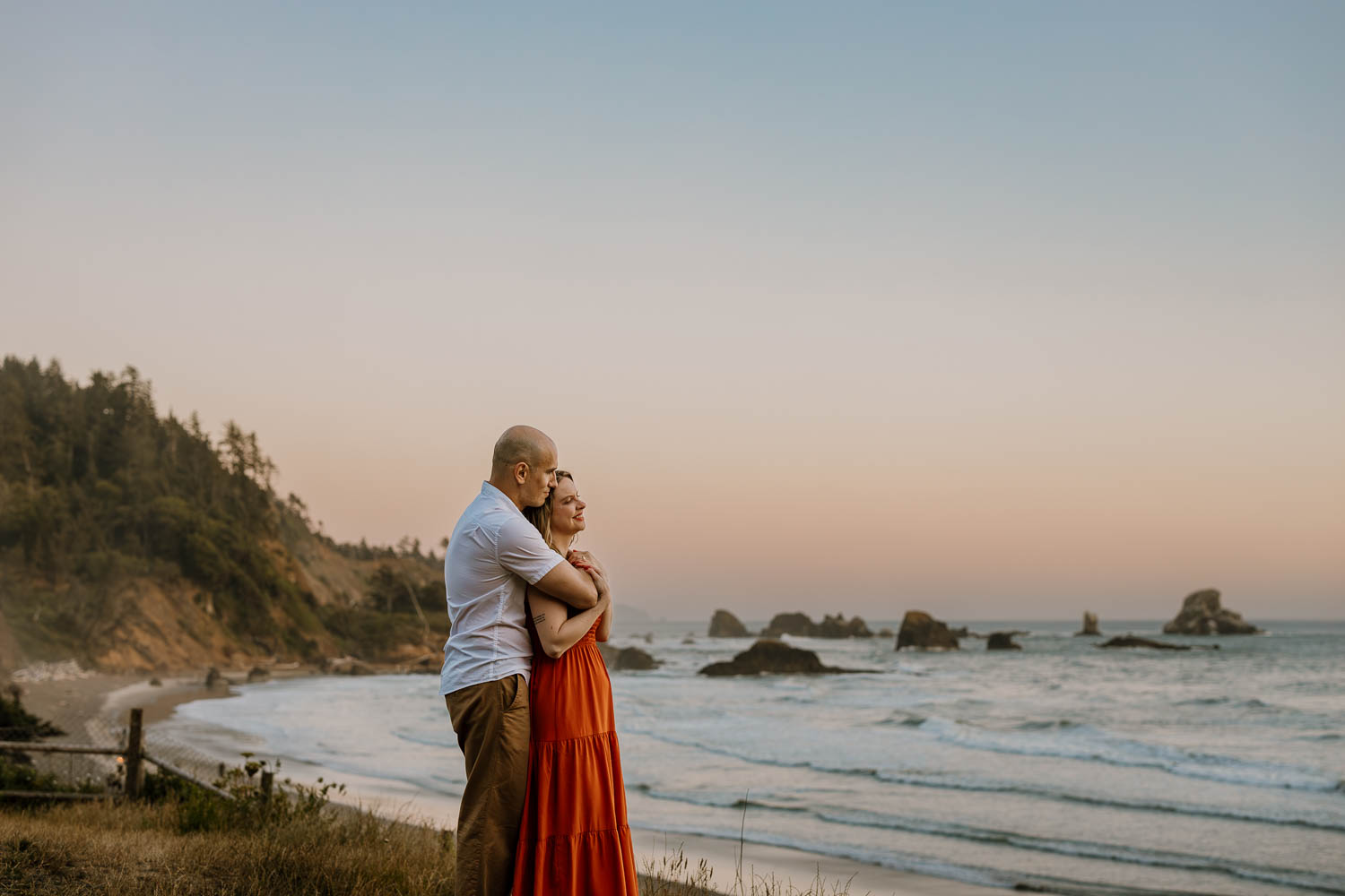 Indian beach, oregon viewpoint couples photos