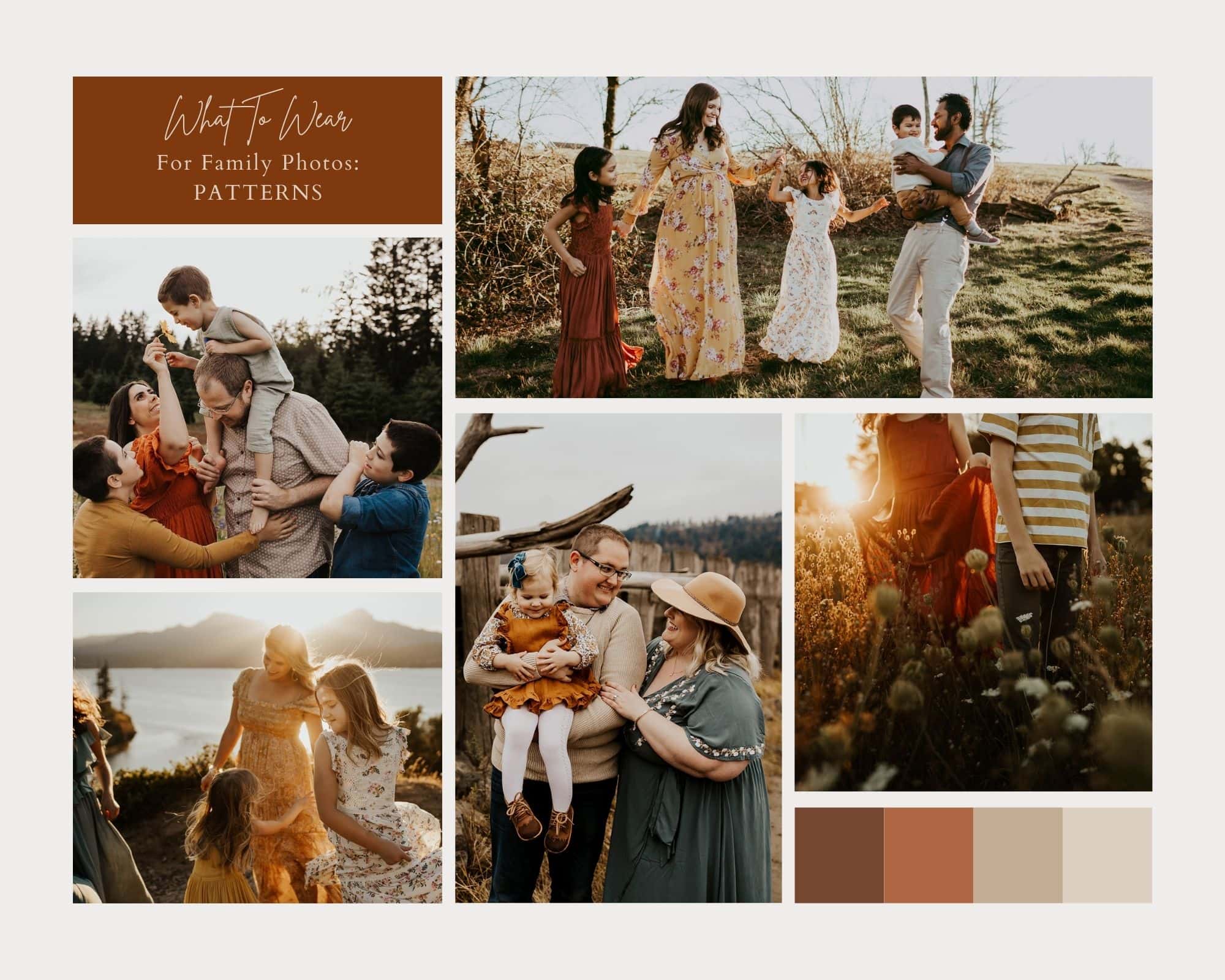 What to Wear for Family Photos: Patterns - Becca Jean Photography