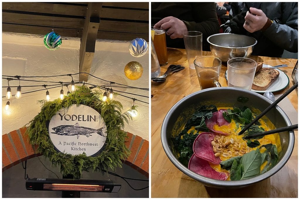 Delicious bone broth soup from Yodelin in Leavenworth Washington